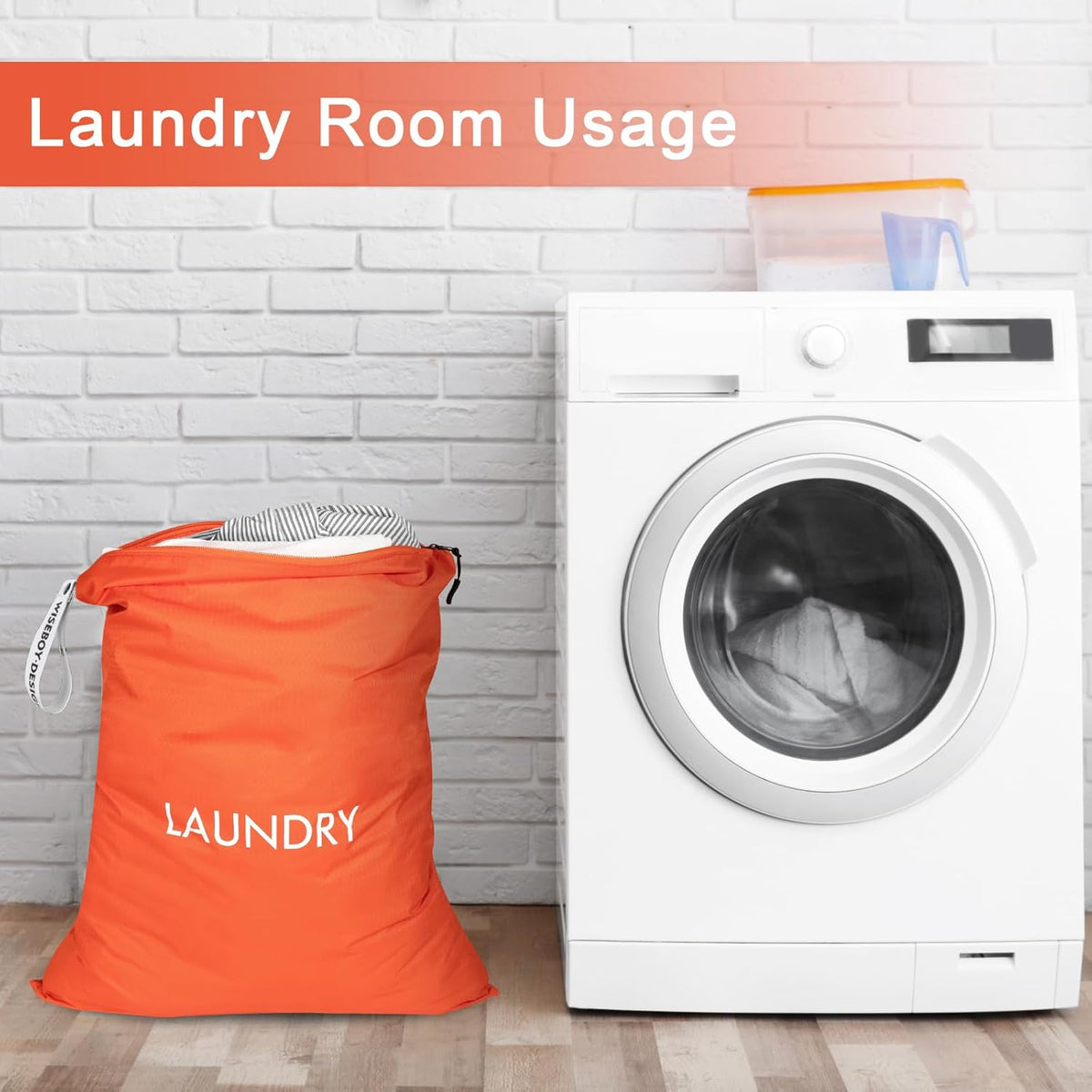 2 Pack Travel Laundry Bags for Dirty Clothes, Water-Resistant Nylon Wet Dry Bag with Zipper, Odor-Proof Washable Pouch for Gym, Swimming, College Dorm & Suitcase Organization