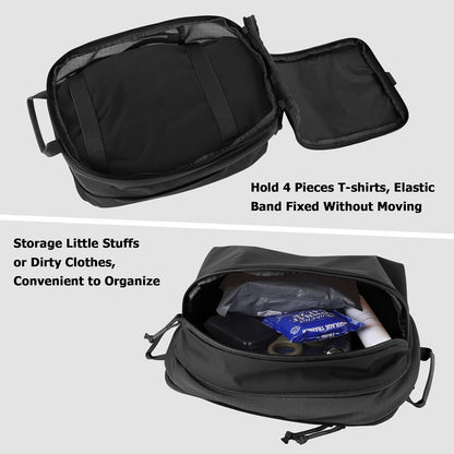 Compression Packing Cube for Travel, Luggage Organizers Packing Cubes for Carry On Suitcase, Compressible Expansion Dual Compartment Zipper Travel Organizer