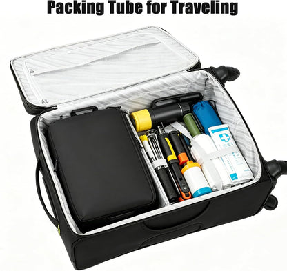 Compression Packing Cube for Travel, Luggage Organizers Packing Cubes for Carry On Suitcase, Compressible Expansion Dual Compartment Zipper Travel Organizer