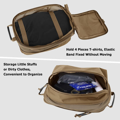 Compression Packing Cube for Travel, Luggage Organizers Packing Cubes for Carry On Suitcase, Compressible Expansion Dual Compartment Zipper Travel Organizer