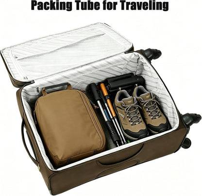 Compression Packing Cube for Travel, Luggage Organizers Packing Cubes for Carry On Suitcase, Compressible Expansion Dual Compartment Zipper Travel Organizer