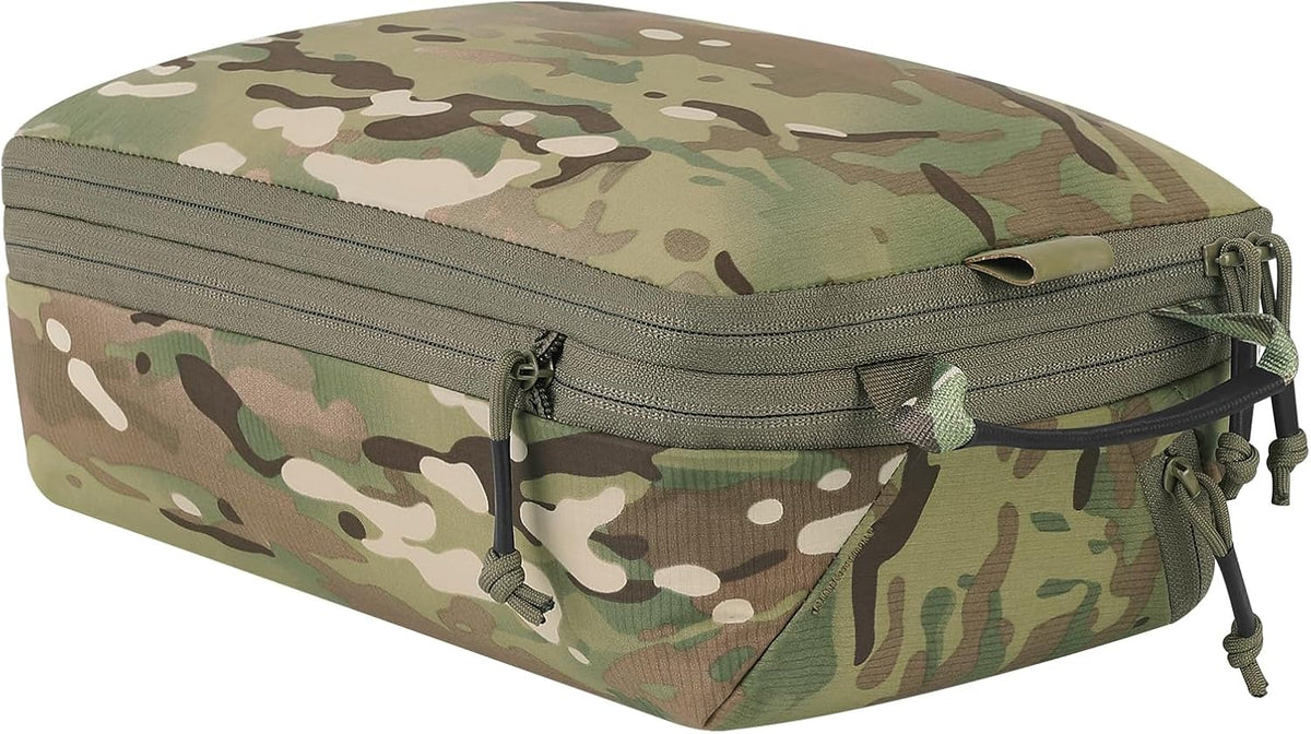 Compression Packing Cube for Travel, Luggage Organizers Packing Cubes for Carry On Suitcase, Compressible Expansion Dual Compartment Zipper Travel Organizer
