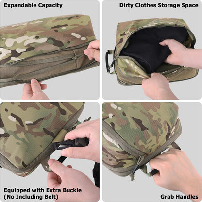 Compression Packing Cube for Travel, Luggage Organizers Packing Cubes for Carry On Suitcase, Compressible Expansion Dual Compartment Zipper Travel Organizer