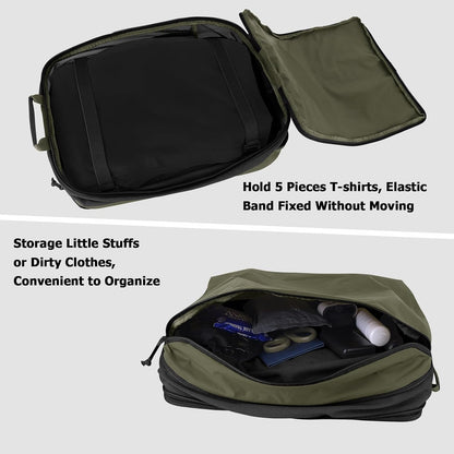 Compression Packing Cube for Travel, Luggage Organizers Packing Cubes for Carry On Suitcase, Compressible Expansion Dual Compartment Zipper Travel Organizer