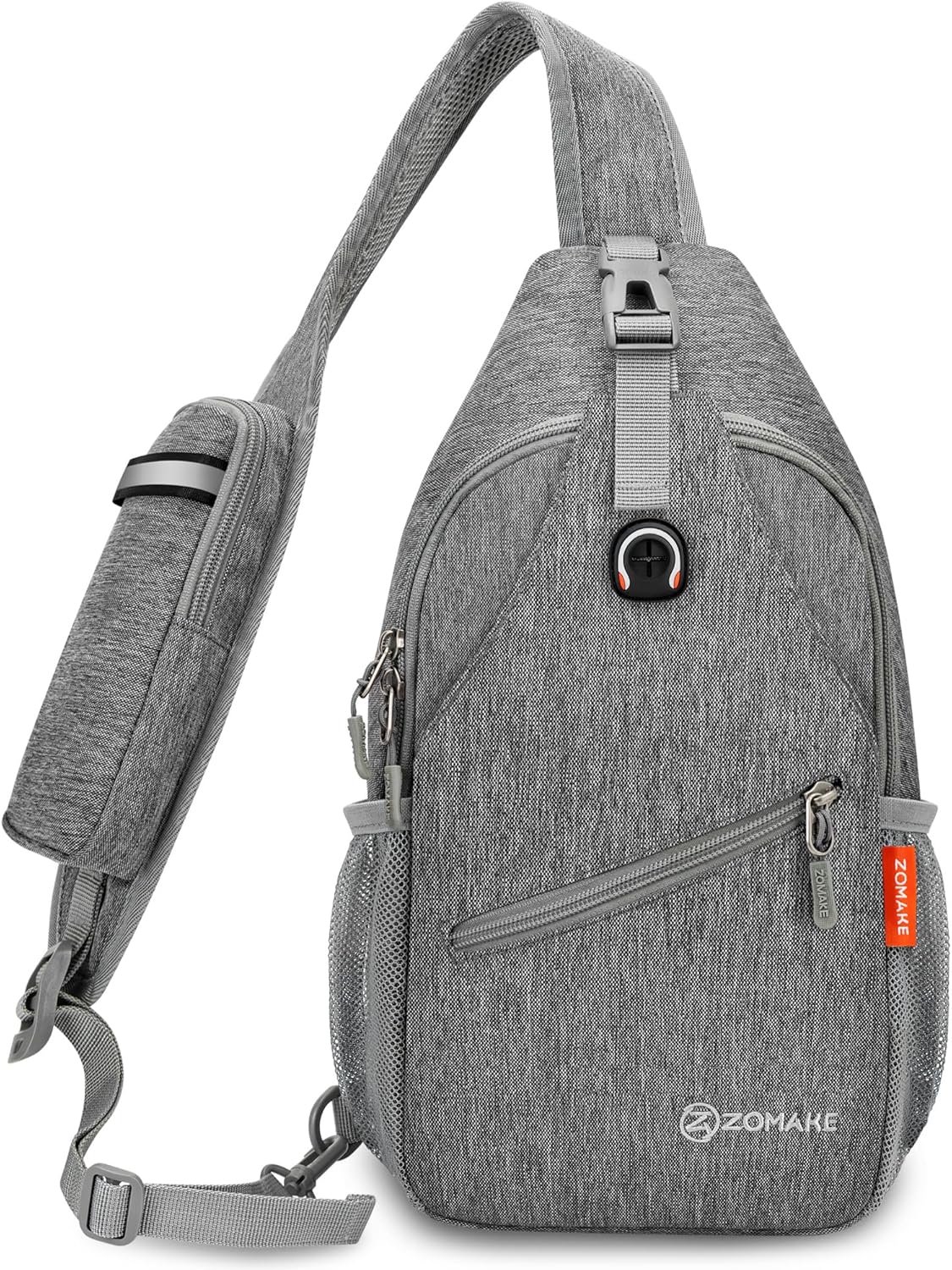 Sling Bag,Small Crossbody Sling Backpack,Water Resistant Shoulder Daypack for Travel,Anti Thief Chest Bag for Hiking(Black(New))