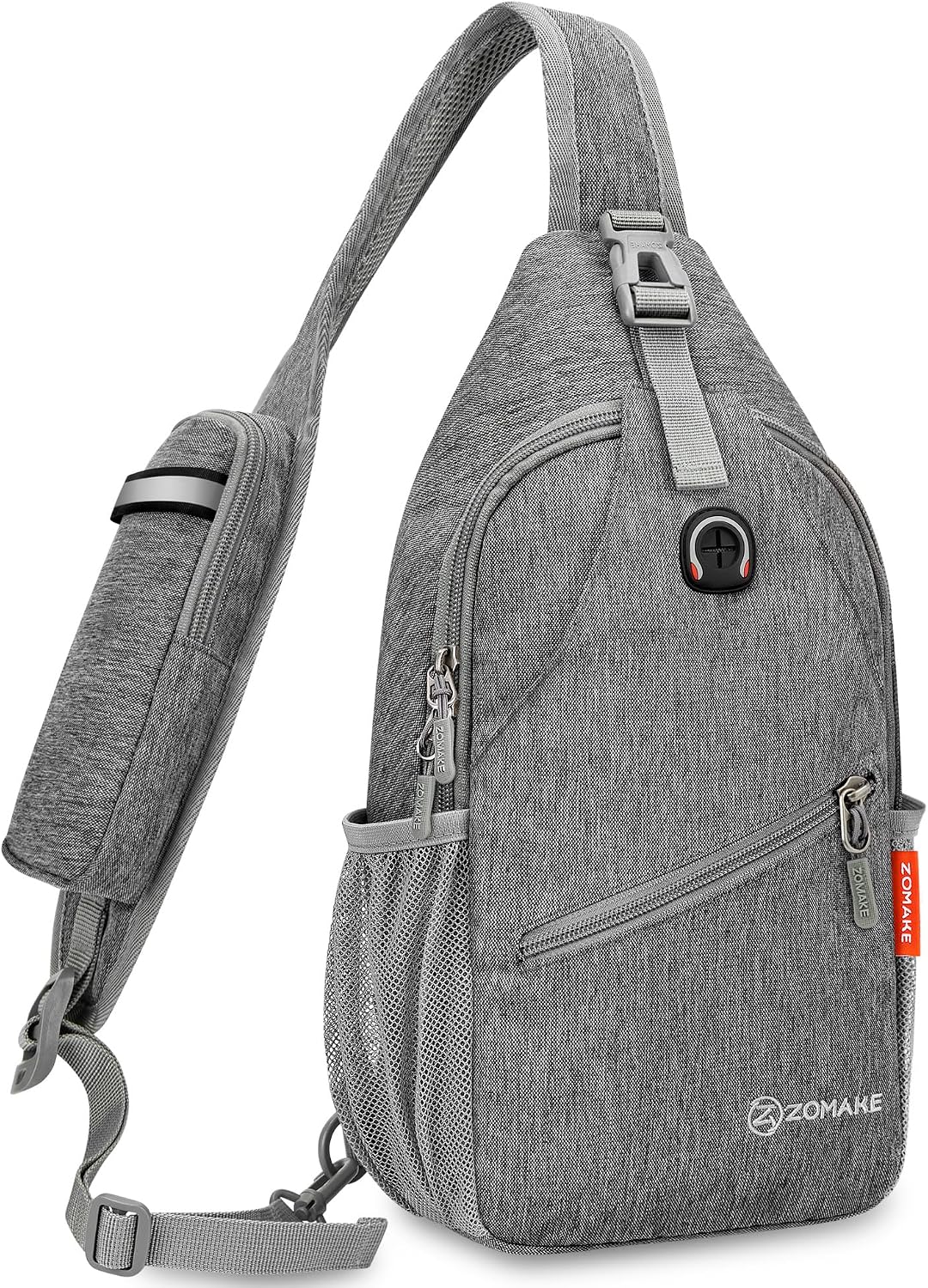 Sling Bag,Small Crossbody Sling Backpack,Water Resistant Shoulder Daypack for Travel,Anti Thief Chest Bag for Hiking(Black(New))