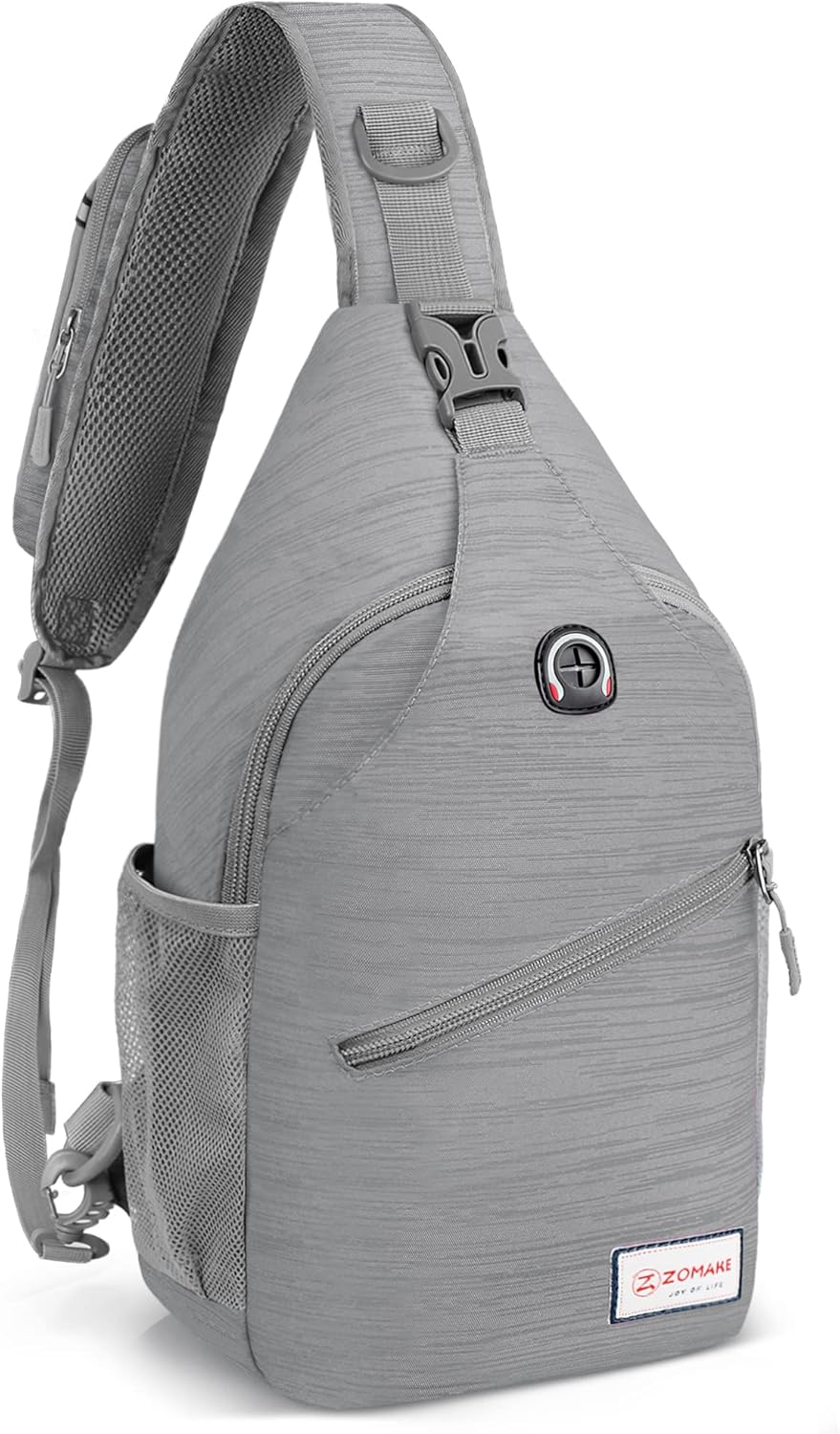 Sling Bag,Small Crossbody Sling Backpack,Water Resistant Shoulder Daypack for Travel,Anti Thief Chest Bag for Hiking(Black(New))