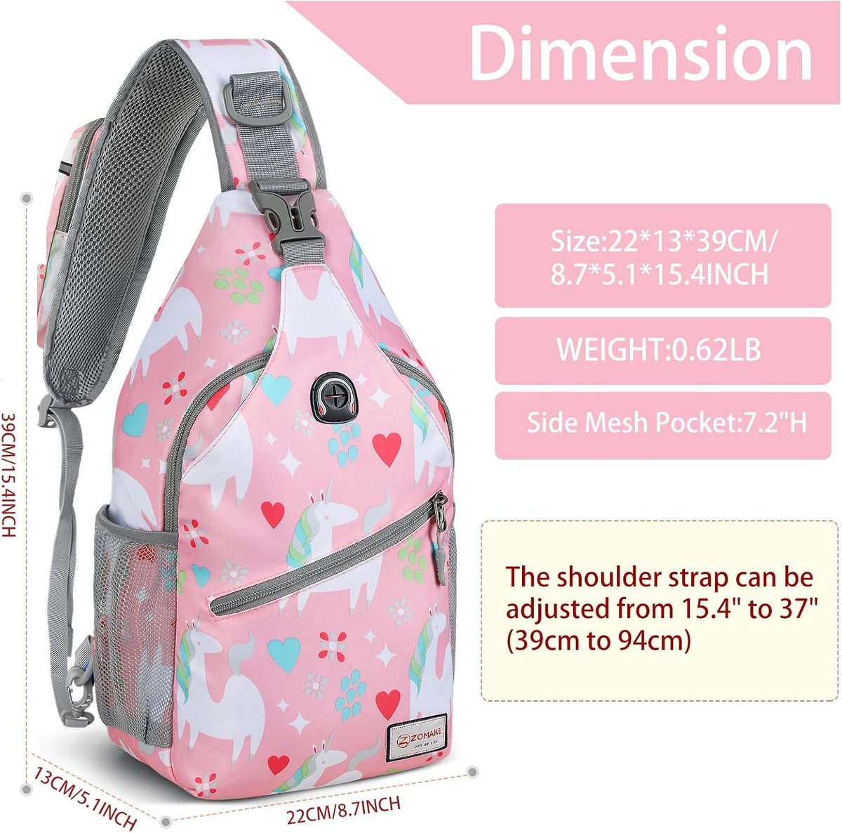 Sling Bag,Small Crossbody Sling Backpack,Water Resistant Shoulder Daypack for Travel,Anti Thief Chest Bag for Hiking(Black(New))