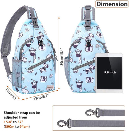 Sling Bag,Small Crossbody Sling Backpack,Water Resistant Shoulder Daypack for Travel,Anti Thief Chest Bag for Hiking(Black(New))
