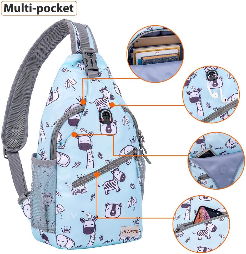 Sling Bag,Small Crossbody Sling Backpack,Water Resistant Shoulder Daypack for Travel,Anti Thief Chest Bag for Hiking(Black(New))
