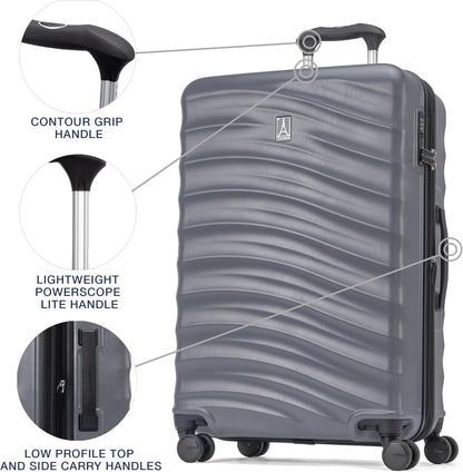 Maxlite Air V2 Hardside Expandable Carry on Luggage, 8 Spinner Wheels, Lightweight Hard Shell Suitcase, TSA lock, Slate Green, Carry On 20-Inch