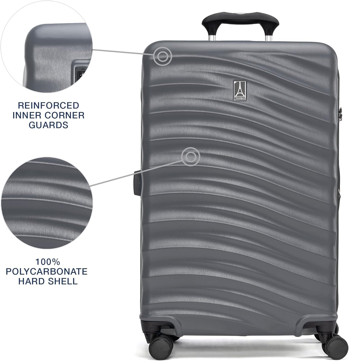 Maxlite Air V2 Hardside Expandable Carry on Luggage, 8 Spinner Wheels, Lightweight Hard Shell Suitcase, TSA lock, Slate Green, Carry On 20-Inch