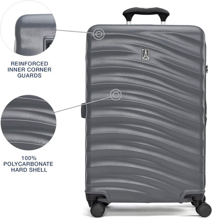 Maxlite Air V2 Hardside Expandable Carry on Luggage, 8 Spinner Wheels, Lightweight Hard Shell Suitcase, TSA lock, Slate Green, Carry On 20-Inch