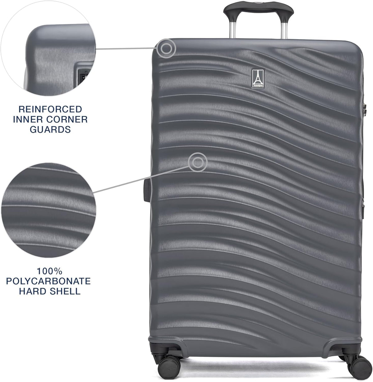 Maxlite Air V2 Hardside Expandable Carry on Luggage, 8 Spinner Wheels, Lightweight Hard Shell Suitcase, TSA lock, Slate Green, Carry On 20-Inch