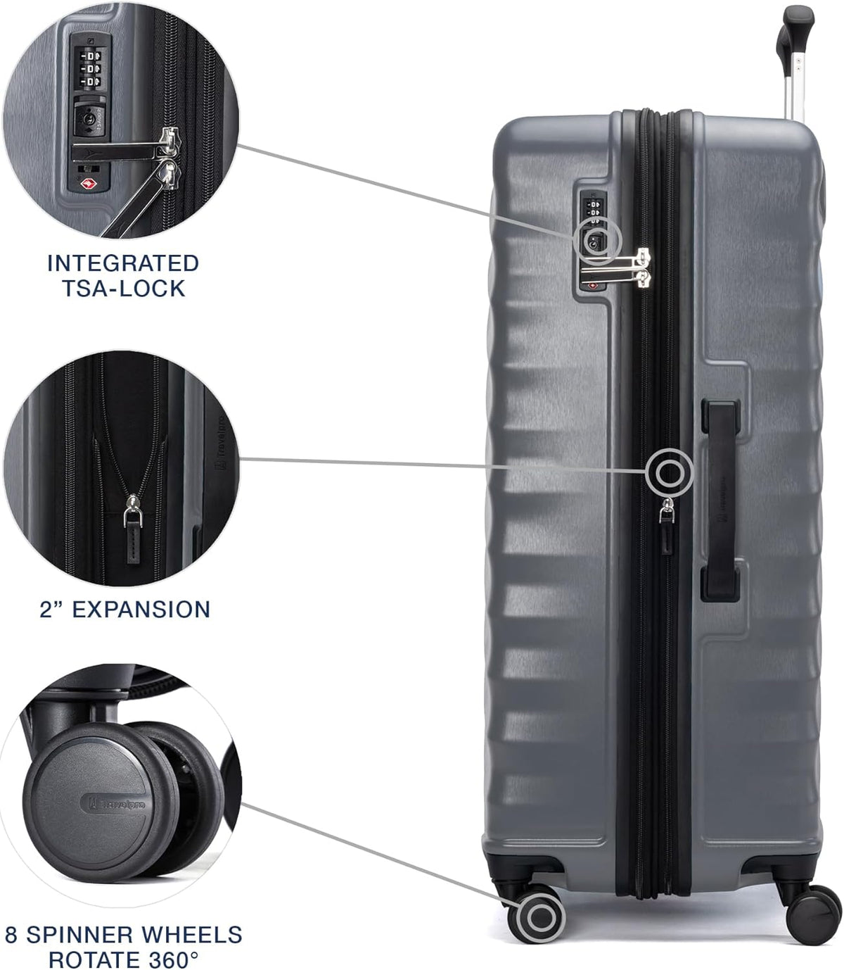 Maxlite Air V2 Hardside Expandable Carry on Luggage, 8 Spinner Wheels, Lightweight Hard Shell Suitcase, TSA lock, Slate Green, Carry On 20-Inch
