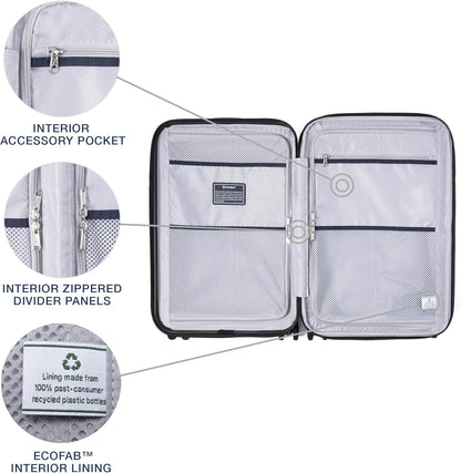 Maxlite Air V2 Hardside Expandable Carry on Luggage, 8 Spinner Wheels, Lightweight Hard Shell Suitcase, TSA lock, Slate Green, Carry On 20-Inch