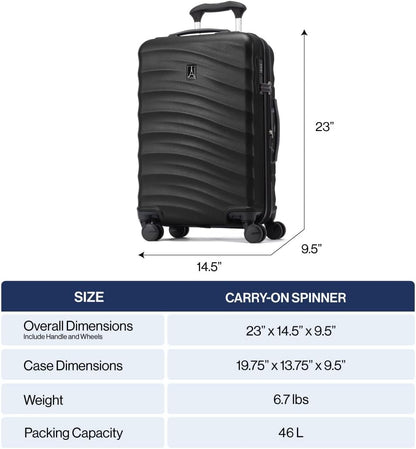 Maxlite Air V2 Hardside Expandable Carry on Luggage, 8 Spinner Wheels, Lightweight Hard Shell Suitcase, TSA lock, Slate Green, Carry On 20-Inch