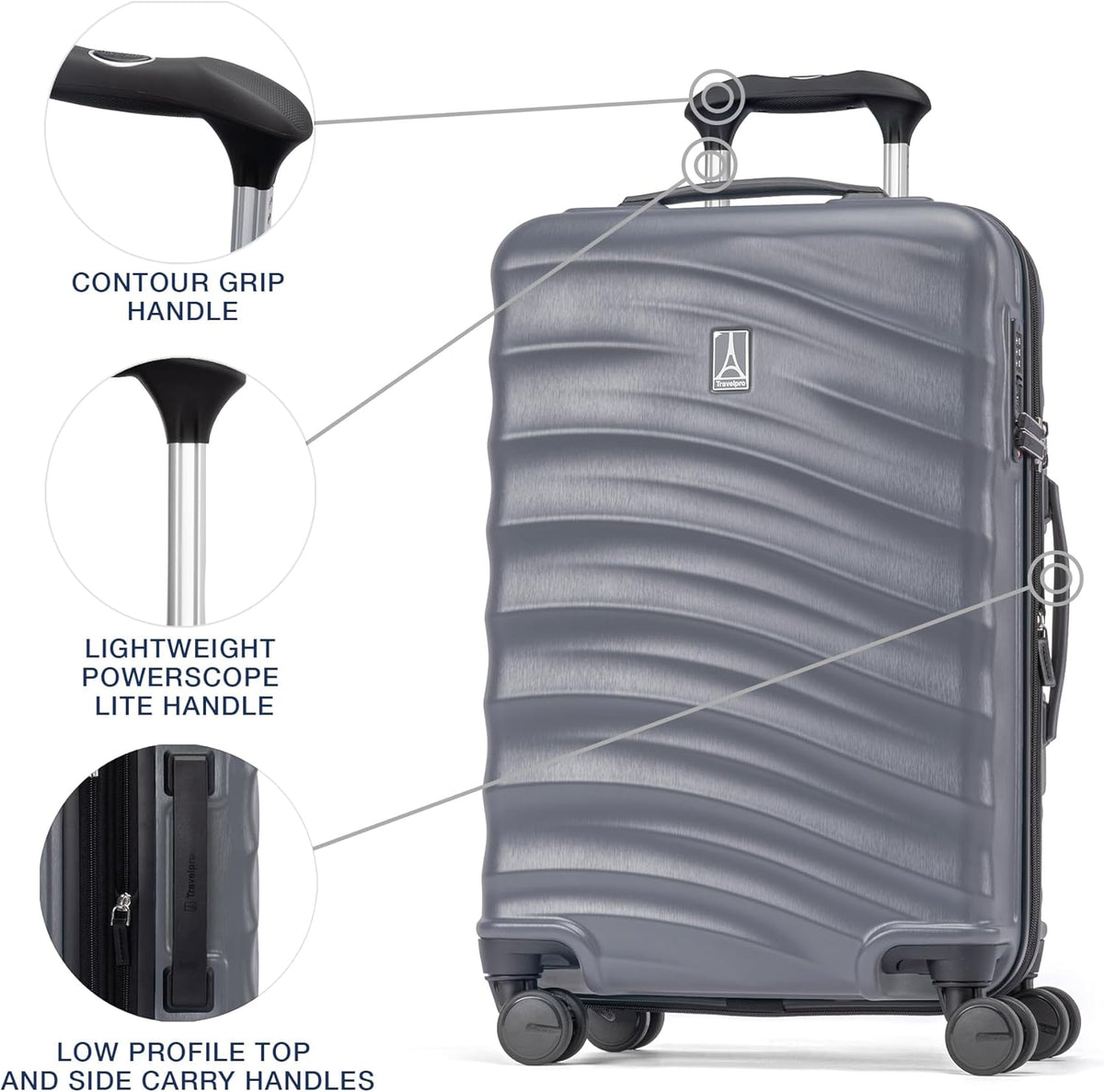 Maxlite Air V2 Hardside Expandable Carry on Luggage, 8 Spinner Wheels, Lightweight Hard Shell Suitcase, TSA lock, Slate Green, Carry On 20-Inch