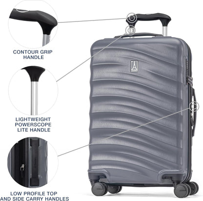 Maxlite Air V2 Hardside Expandable Carry on Luggage, 8 Spinner Wheels, Lightweight Hard Shell Suitcase, TSA lock, Slate Green, Carry On 20-Inch