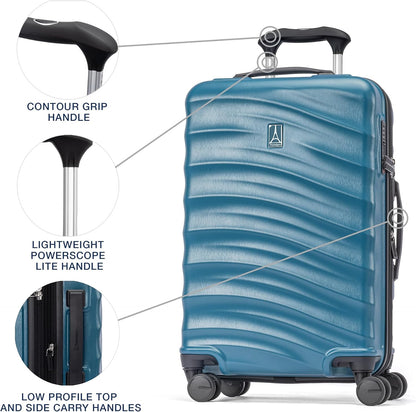 Maxlite Air V2 Hardside Expandable Carry on Luggage, 8 Spinner Wheels, Lightweight Hard Shell Suitcase, TSA lock, Slate Green, Carry On 20-Inch