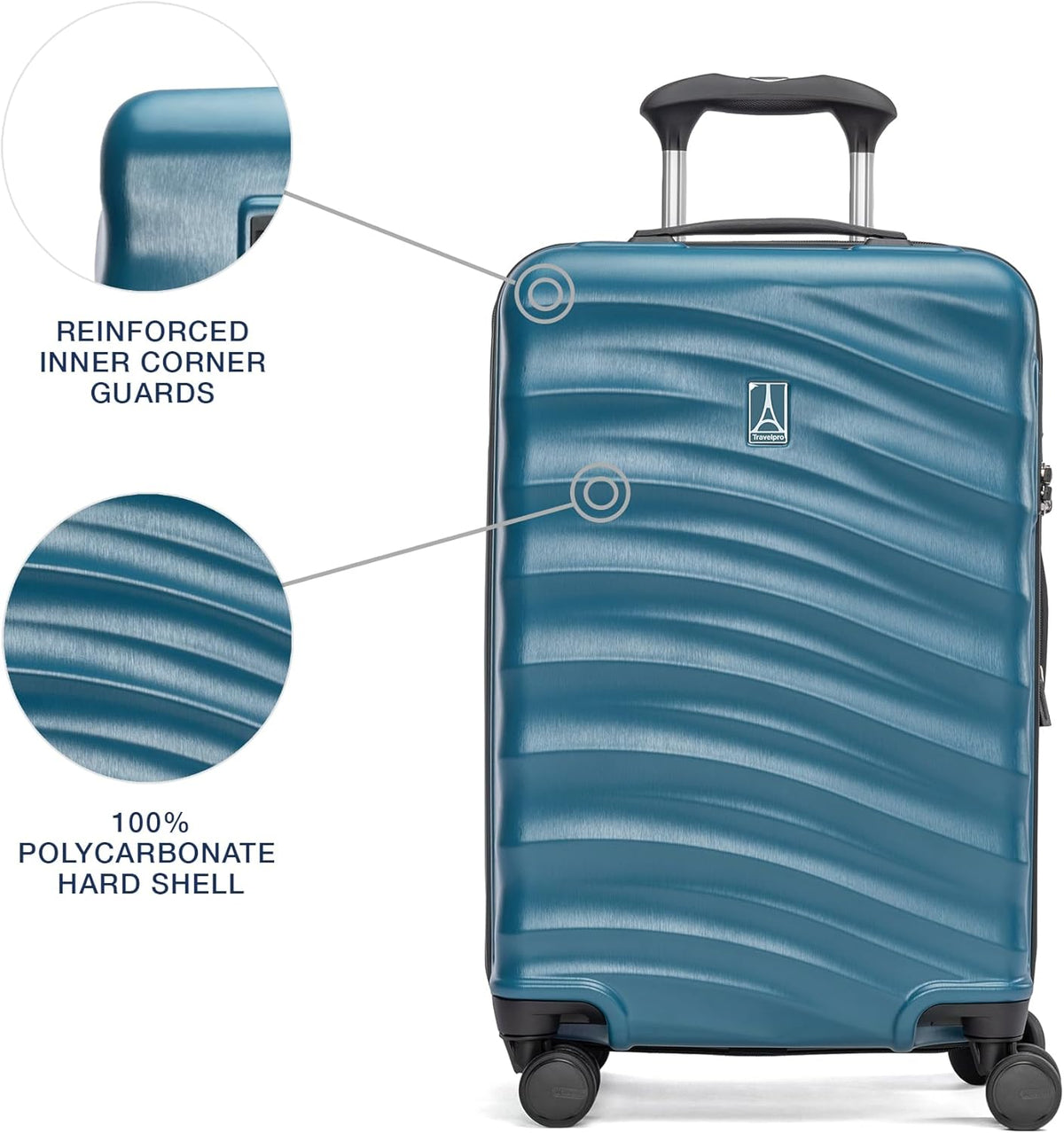 Maxlite Air V2 Hardside Expandable Carry on Luggage, 8 Spinner Wheels, Lightweight Hard Shell Suitcase, TSA lock, Slate Green, Carry On 20-Inch