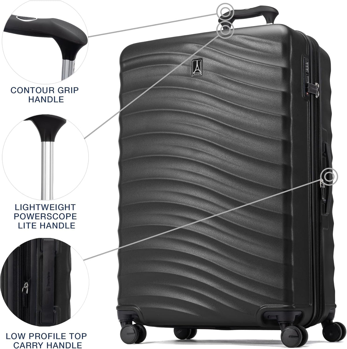 Maxlite Air V2 Hardside Expandable Carry on Luggage, 8 Spinner Wheels, Lightweight Hard Shell Suitcase, TSA lock, Slate Green, Carry On 20-Inch