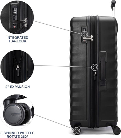 Maxlite Air V2 Hardside Expandable Carry on Luggage, 8 Spinner Wheels, Lightweight Hard Shell Suitcase, TSA lock, Slate Green, Carry On 20-Inch