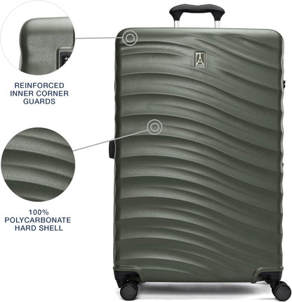 Maxlite Air V2 Hardside Expandable Carry on Luggage, 8 Spinner Wheels, Lightweight Hard Shell Suitcase, TSA lock, Slate Green, Carry On 20-Inch