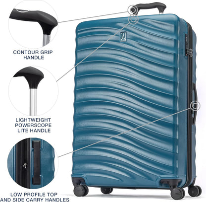 Maxlite Air V2 Hardside Expandable Carry on Luggage, 8 Spinner Wheels, Lightweight Hard Shell Suitcase, TSA lock, Slate Green, Carry On 20-Inch