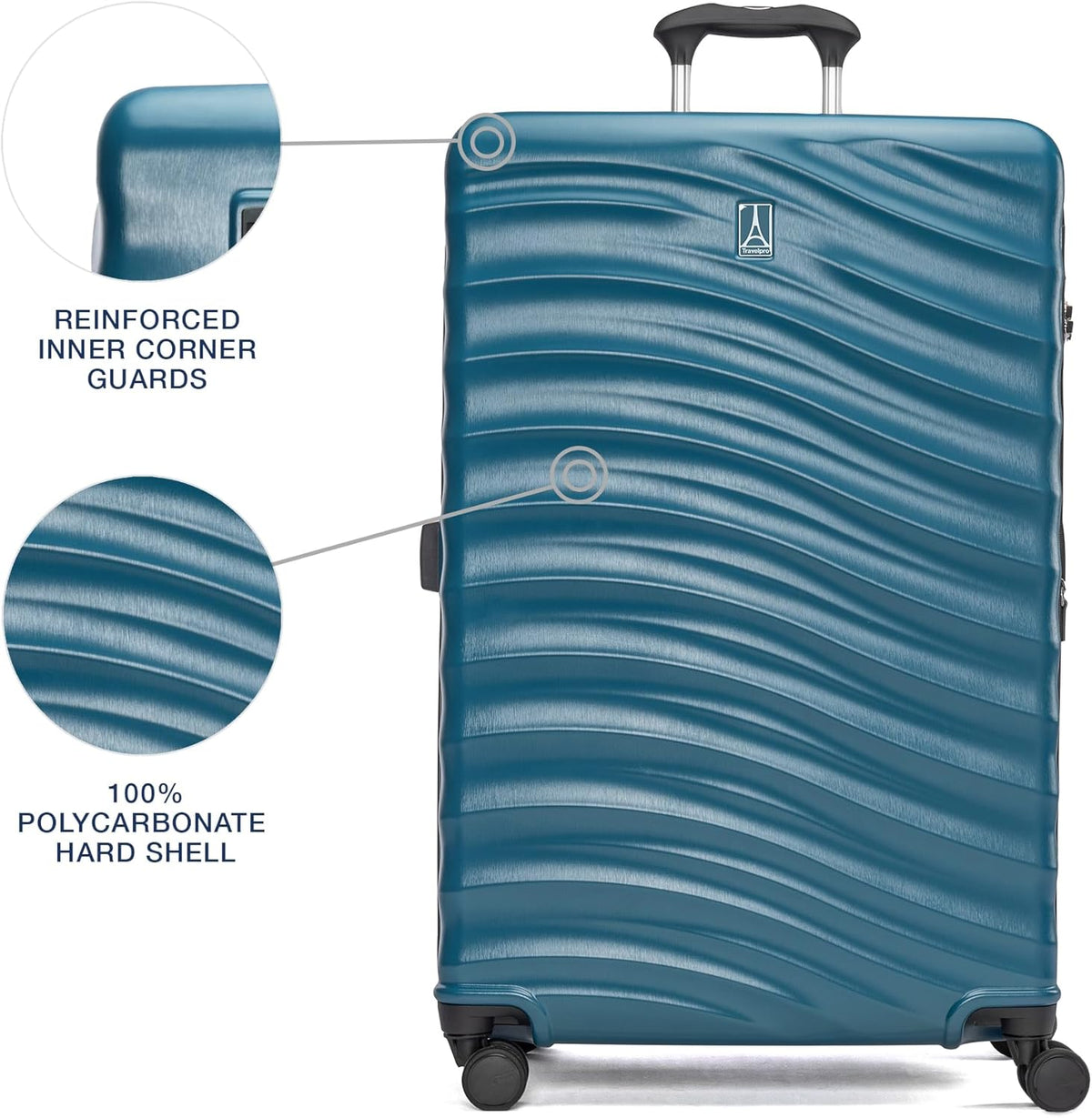Maxlite Air V2 Hardside Expandable Carry on Luggage, 8 Spinner Wheels, Lightweight Hard Shell Suitcase, TSA lock, Slate Green, Carry On 20-Inch