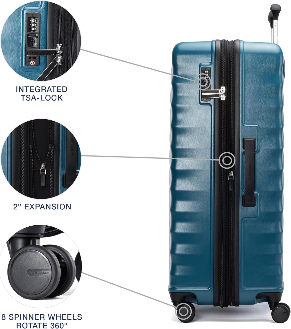 Maxlite Air V2 Hardside Expandable Carry on Luggage, 8 Spinner Wheels, Lightweight Hard Shell Suitcase, TSA lock, Slate Green, Carry On 20-Inch