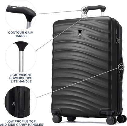 Maxlite Air V2 Hardside Expandable Carry on Luggage, 8 Spinner Wheels, Lightweight Hard Shell Suitcase, TSA lock, Slate Green, Carry On 20-Inch