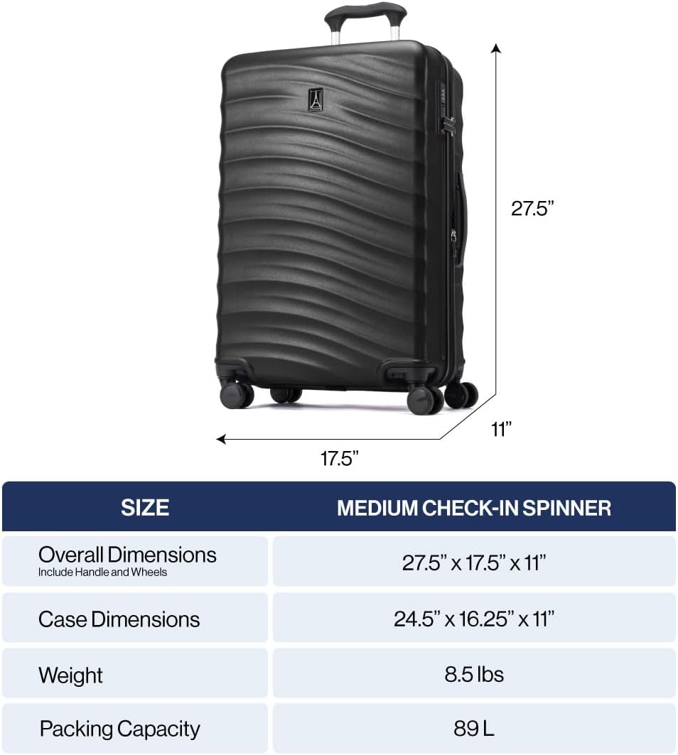 Maxlite Air V2 Hardside Expandable Carry on Luggage, 8 Spinner Wheels, Lightweight Hard Shell Suitcase, TSA lock, Slate Green, Carry On 20-Inch