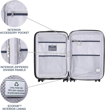 Maxlite Air V2 Hardside Expandable Carry on Luggage, 8 Spinner Wheels, Lightweight Hard Shell Suitcase, TSA lock, Slate Green, Carry On 20-Inch