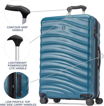 Maxlite Air V2 Hardside Expandable Carry on Luggage, 8 Spinner Wheels, Lightweight Hard Shell Suitcase, TSA lock, Slate Green, Carry On 20-Inch