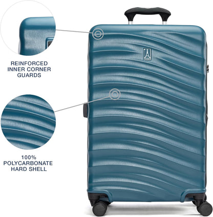 Maxlite Air V2 Hardside Expandable Carry on Luggage, 8 Spinner Wheels, Lightweight Hard Shell Suitcase, TSA lock, Slate Green, Carry On 20-Inch