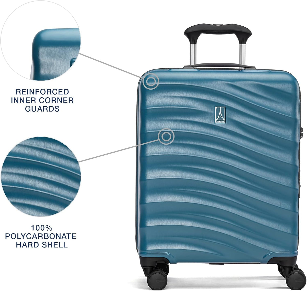 Maxlite Air V2 Hardside Expandable Carry on Luggage, 8 Spinner Wheels, Lightweight Hard Shell Suitcase, TSA lock, Slate Green, Carry On 20-Inch