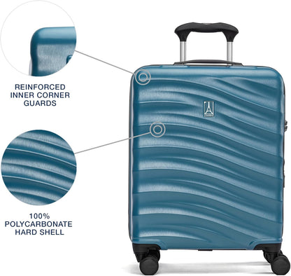 Maxlite Air V2 Hardside Expandable Carry on Luggage, 8 Spinner Wheels, Lightweight Hard Shell Suitcase, TSA lock, Slate Green, Carry On 20-Inch