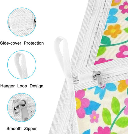 Mesh Laundry Bags Lingerie Bags for Washing Delicates 2 PCS Durable Wash Bag with Zipper Small and Medium Washable Pink Juicy Checkered Cherry - Colors A