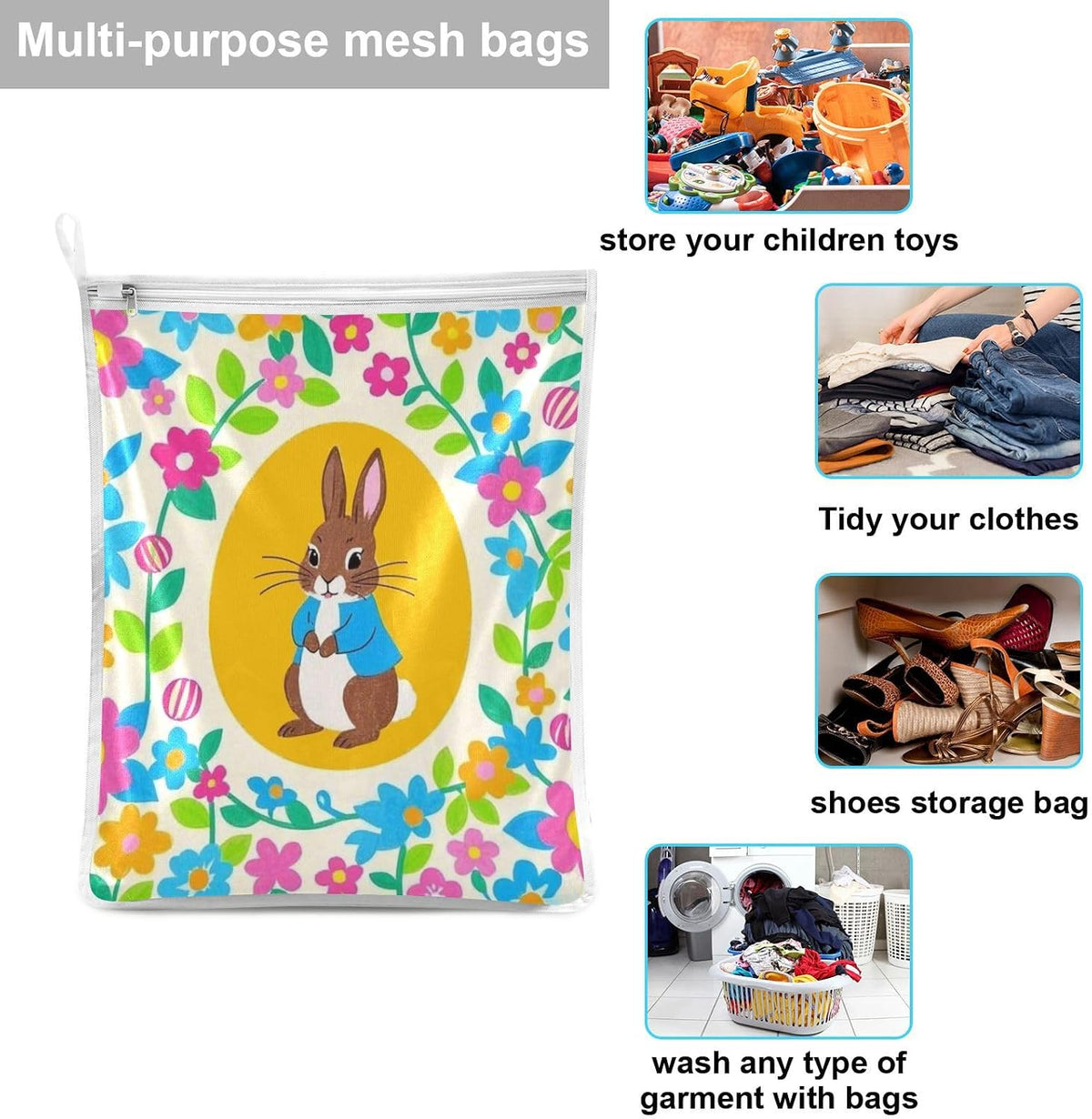 Mesh Laundry Bags Lingerie Bags for Washing Delicates 2 PCS Durable Wash Bag with Zipper Small and Medium Washable Pink Juicy Checkered Cherry - Colors A