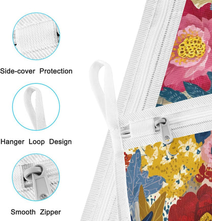Mesh Laundry Bags Lingerie Bags for Washing Delicates 2 PCS Durable Wash Bag with Zipper Small and Medium Washable Pink Juicy Checkered Cherry - Colors A