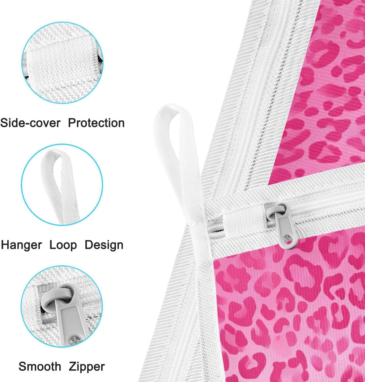Mesh Laundry Bags Lingerie Bags for Washing Delicates 2 PCS Durable Wash Bag with Zipper Small and Medium Washable Pink Juicy Checkered Cherry - Colors A