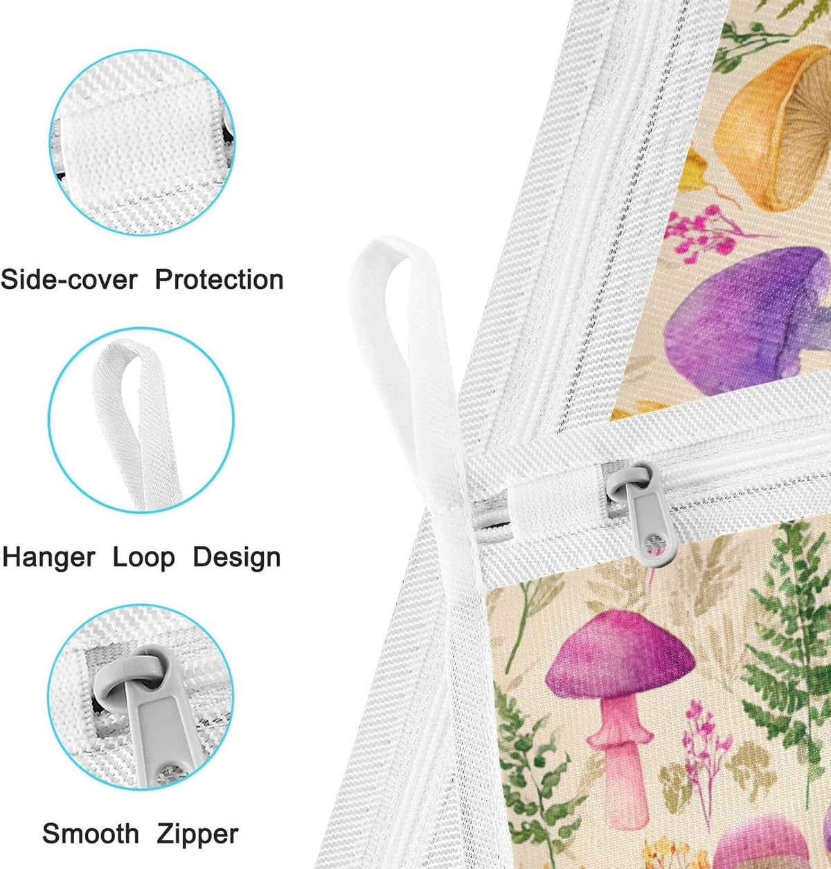 Mesh Laundry Bags Lingerie Bags for Washing Delicates 2 PCS Durable Wash Bag with Zipper Small and Medium Washable Pink Juicy Checkered Cherry - Colors A
