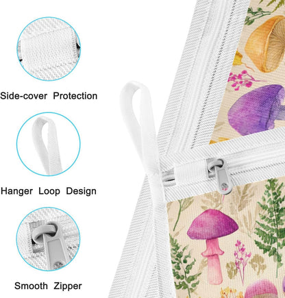 Mesh Laundry Bags Lingerie Bags for Washing Delicates 2 PCS Durable Wash Bag with Zipper Small and Medium Washable Pink Juicy Checkered Cherry - Colors A