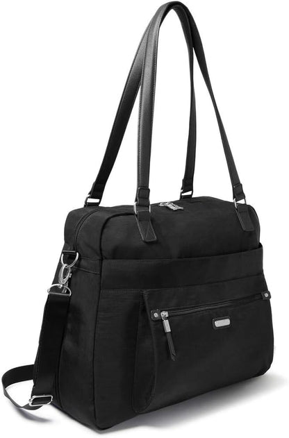 Overnight Expandable Laptop Tote with RFID Phone Wristlet