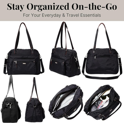 Overnight Expandable Laptop Tote with RFID Phone Wristlet