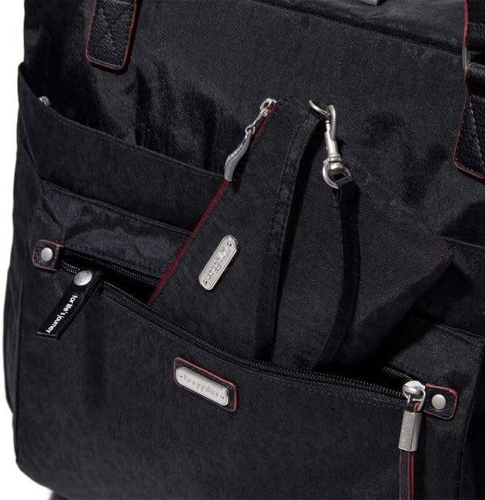 Overnight Expandable Laptop Tote with RFID Phone Wristlet