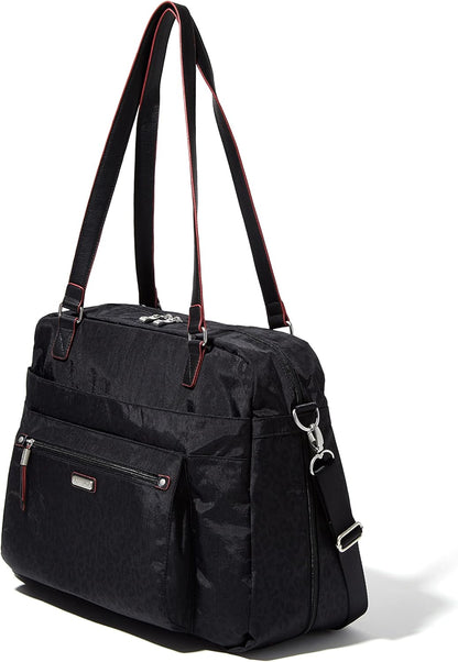 Overnight Expandable Laptop Tote with RFID Phone Wristlet