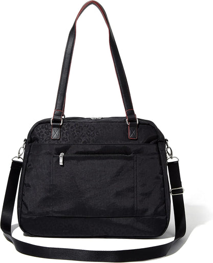 Overnight Expandable Laptop Tote with RFID Phone Wristlet