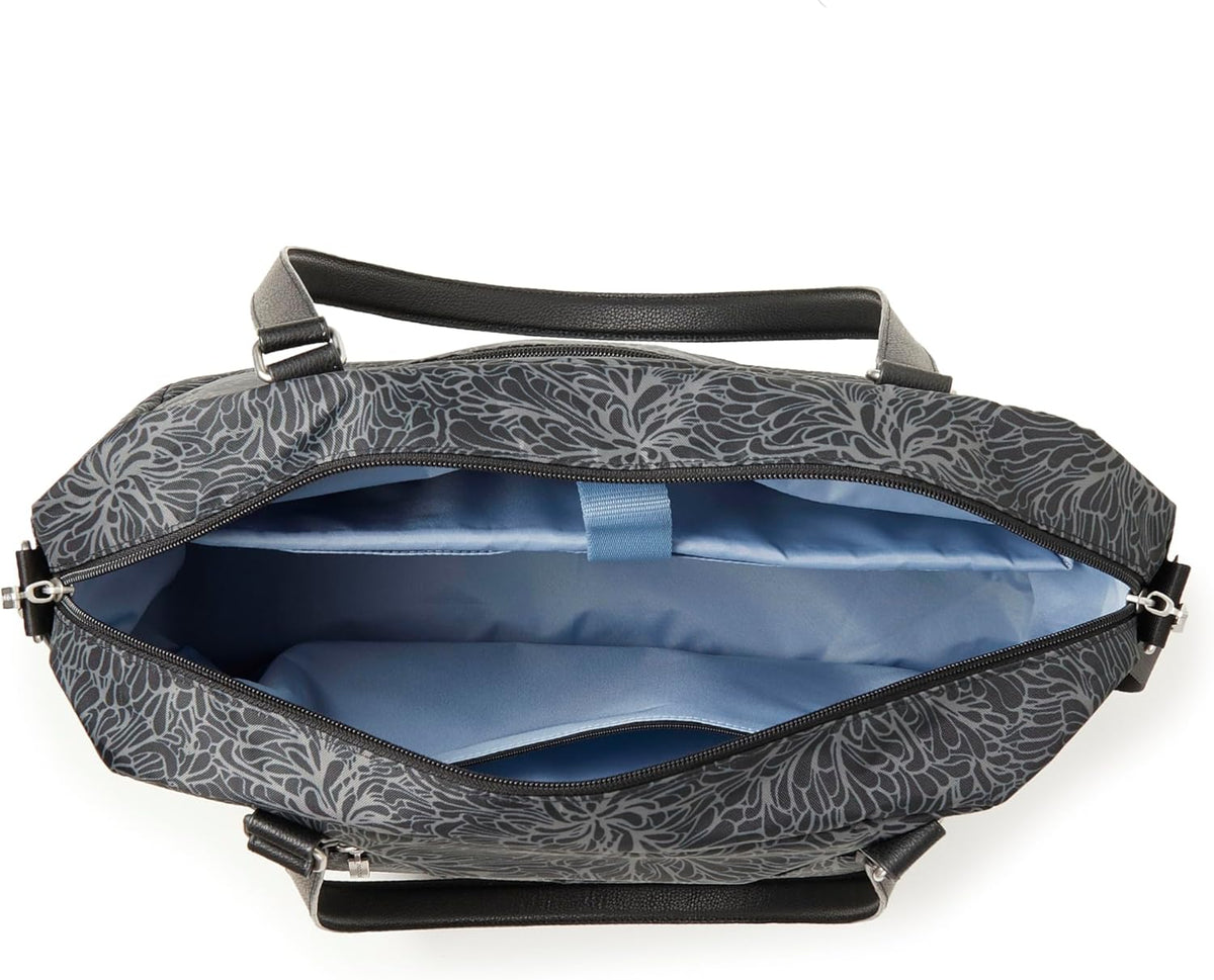 Overnight Expandable Laptop Tote with RFID Phone Wristlet